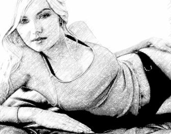 Realistic Pencil Sketch Photo Effect 1