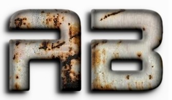 this is sparta, 3D rendering, metal text on rust background Stock