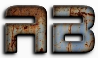 this is sparta, 3D rendering, metal text on rust background Stock